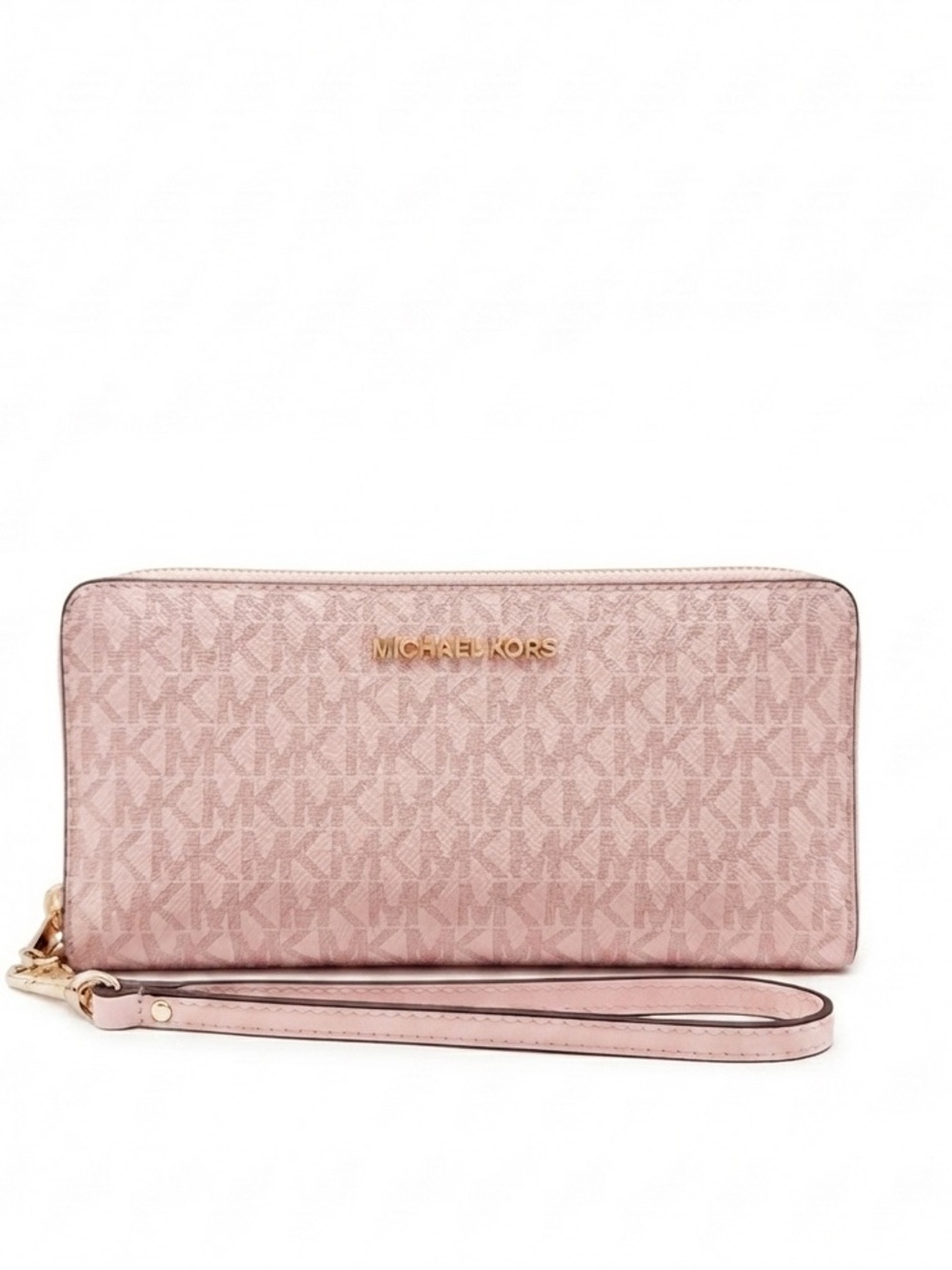 Michael Kors Jet Set Travel LRG Continental Wallet Powder Blush Pink in Gift Box